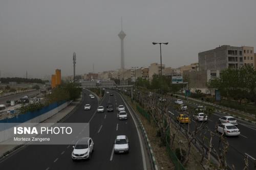 کیفیت نارنجی هوای تهران در ۱۱ ایستگاه