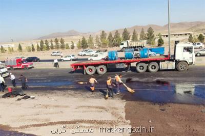 جزئیات واژگونی تانکر حامل سوخت در آزادراه تهران- ساوه تشریح شد