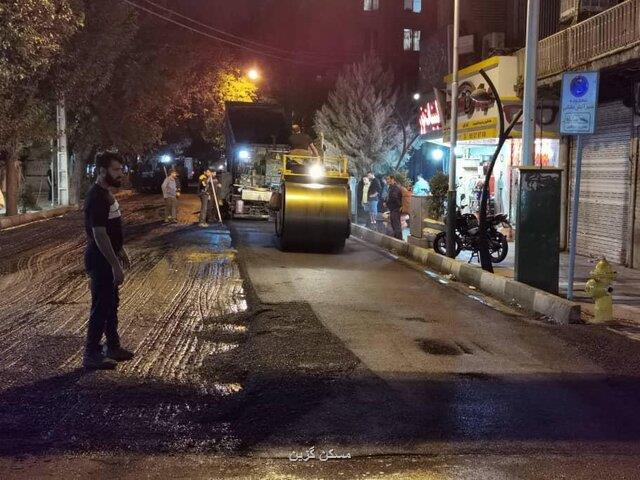 مرمت بیش از 6000 متر مربع از آسفالت معابر منطقه11