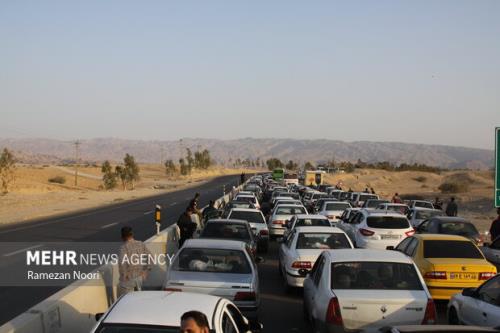 ترافیک سنگین در محور کرج- قزوین