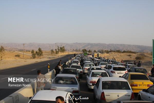ترافیک سنگین در محور کرج- قزوین