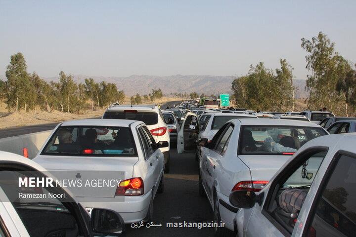 آخرین وضعیت ترافیکی جاده ها ترافیک سنگین در محور چالوس و هراز