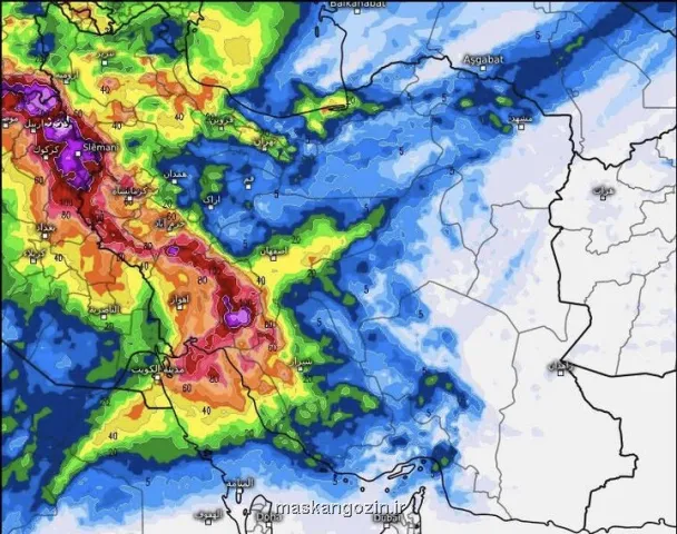فعالیت سامانه بارشی جدید از امروز هشدار بارندگی باران و برف در 20 استان