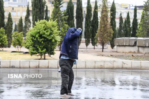رگبار باران در بعضی مناطق تهران