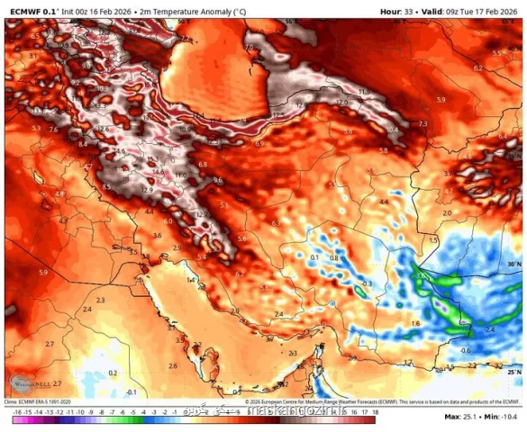 فعالیت سیستم های بارشی فعلا به اتمام رسید ورود موج هوای گرم به کشور